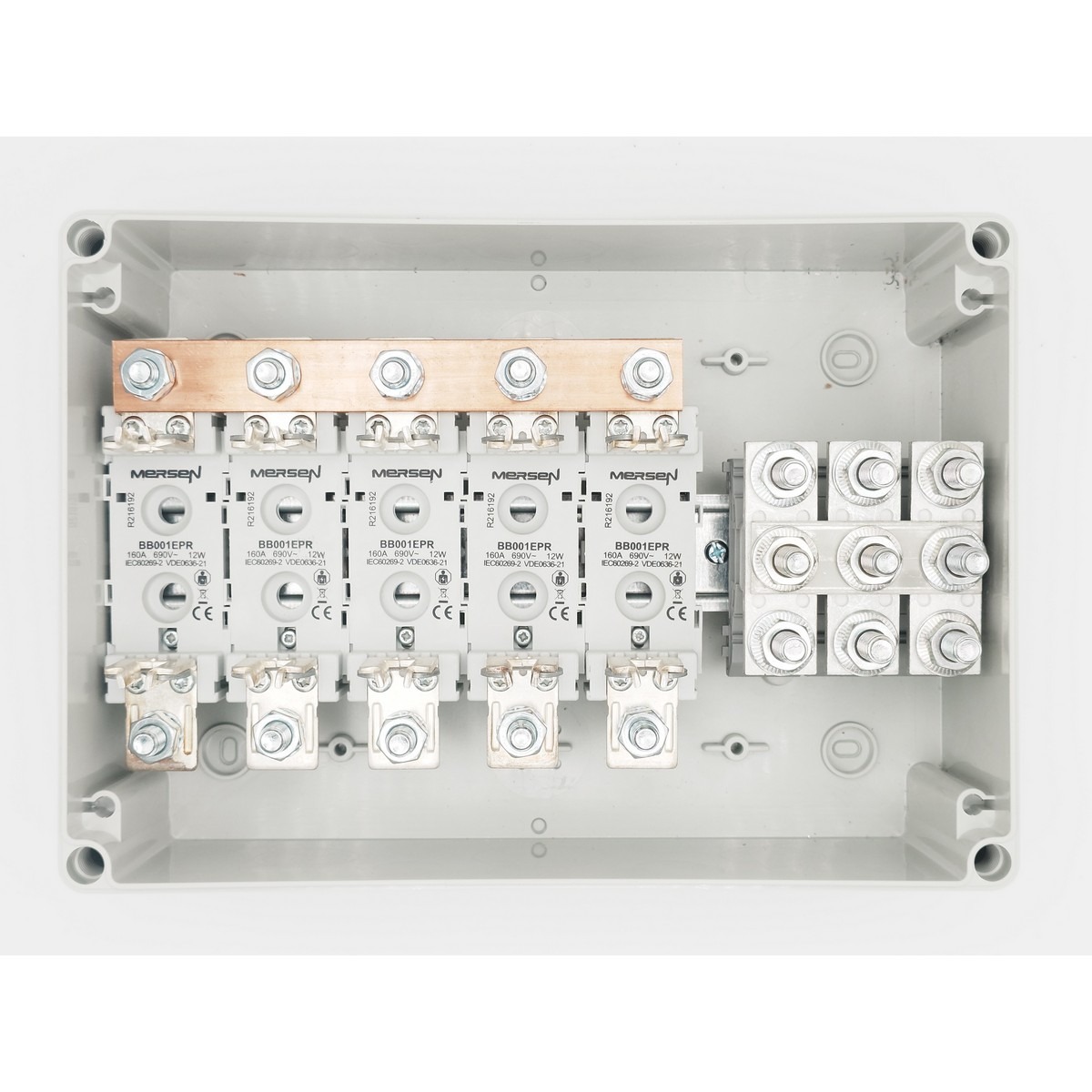 5er DC Sicherungsverteiler NH00 (bis 160A) – Bild 2