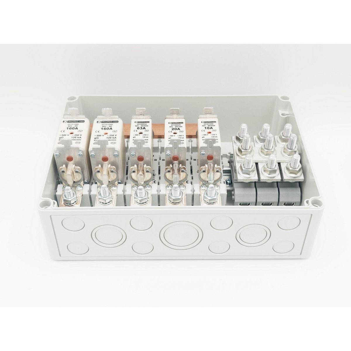 5er DC Sicherungsverteiler NH00 (bis 160A) – Bild 6